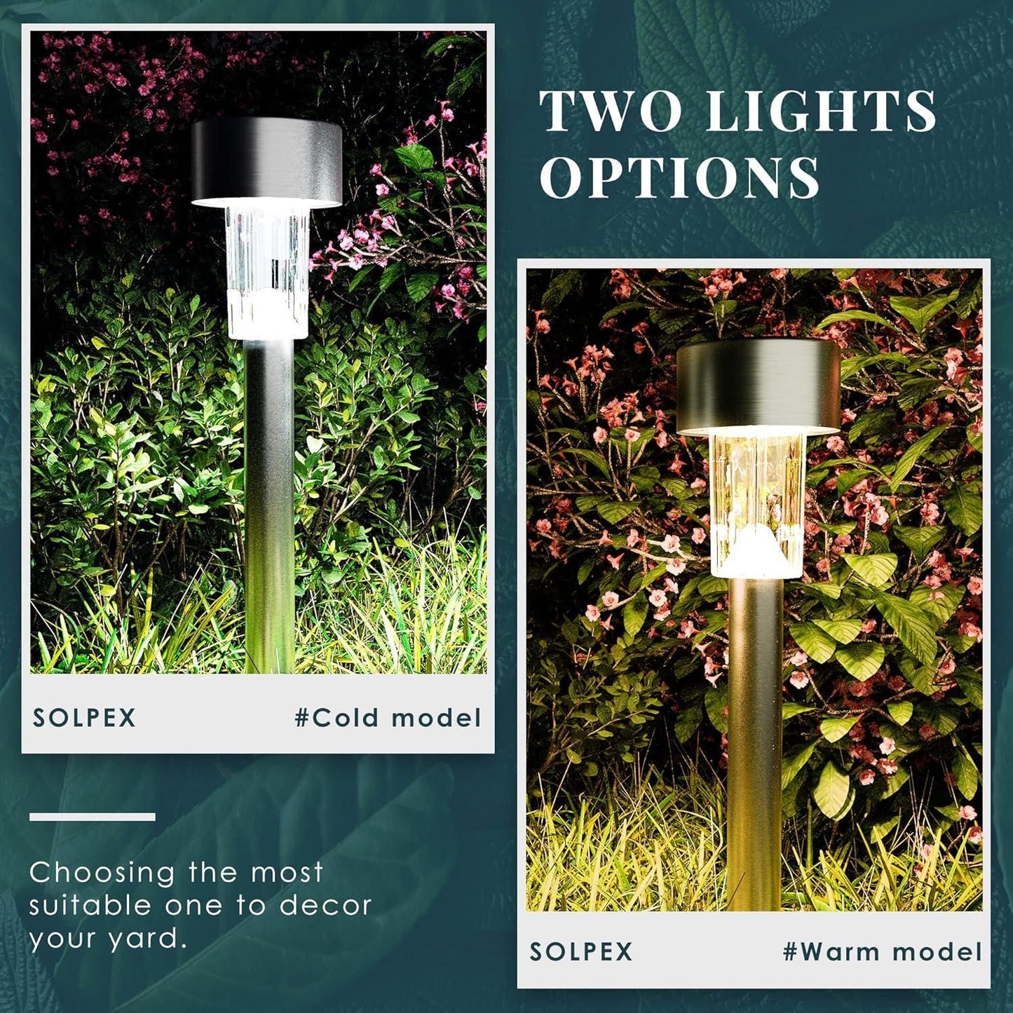 Solar Pathway Led Lights For Outdoor (Packof 2)