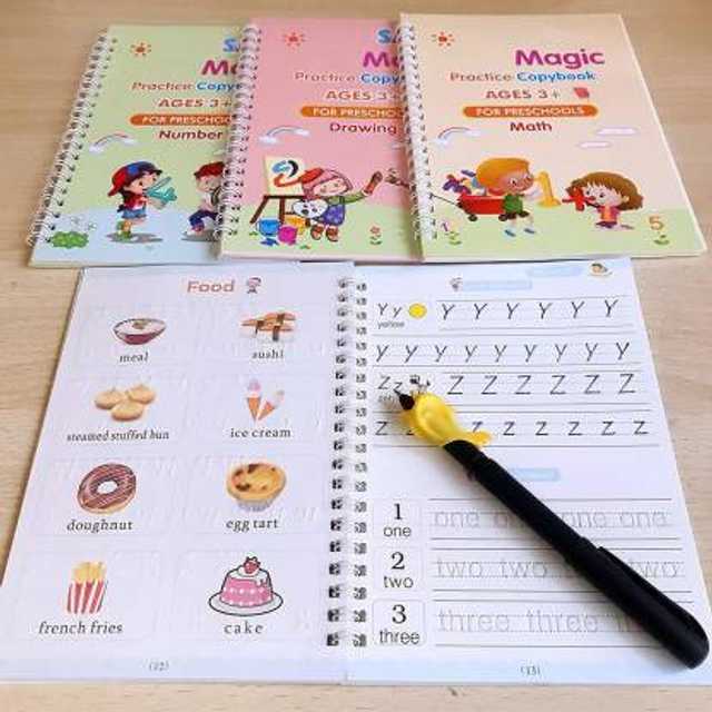 Magic Practice Copybook (4 Book + 10 Refill)