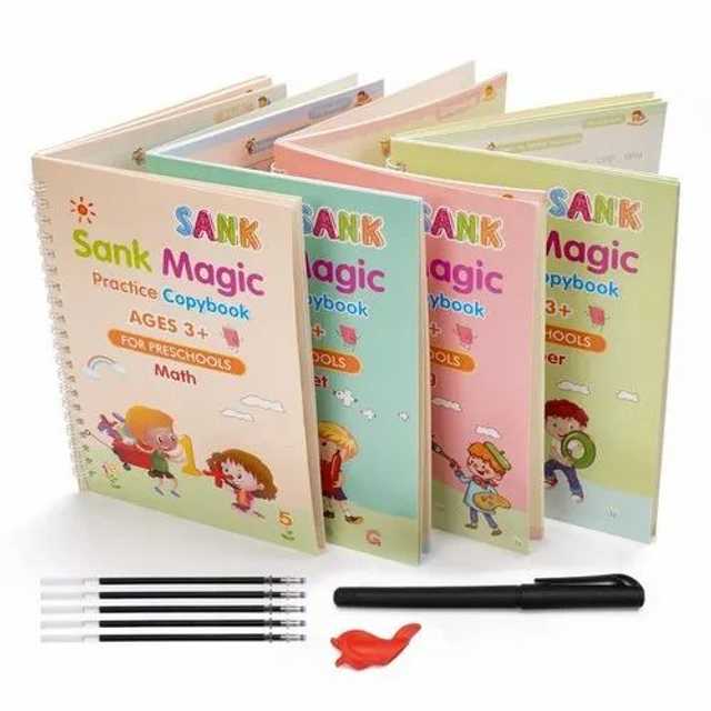 Magic Practice Copybook (4 Book + 10 Refill)